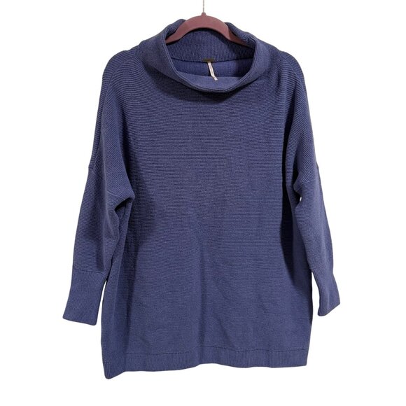 Free People Ottoman Slouchy Purple Oversized‎ Tunic Sweater Size S - Picture 1 of 7